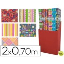 PAPEL FANTASIA TODO AÑO ROLLO 2 X 0,70 MT 60 GR MODELOS SURTIDOS
