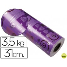 PAPEL FANTASIA VERJURADO STAR 7051 TODO EL AÑO BOBINA 31 CM 3,5 KG