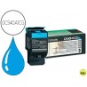 TONER LEXMARK BC C540/43/44 X543 CIAN CAPACIDAD 1000 PAG