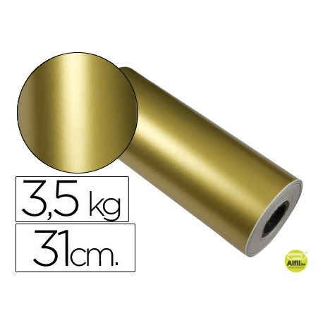 PAPEL FANTASIA VERJURADO STAR ORO 7013 BOBINA 31 CM 3,5 KG