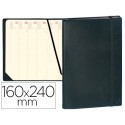 AGENDA ENCUADERNADA QUO VADIS MINISTRE PRESTIGIO SEMANA VISTA HABANA NEGRO 16X24 CM