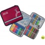 PLUMIER ESCOLAR STAEDTLER SKATE GRANDE DE TELA COLOR ROJO DOBLE CREMALLERA