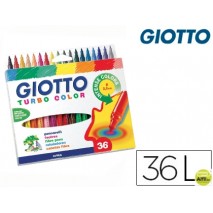 ROTULADOR GIOTTO TURBO COLOR CAJA DE 36 COLORES