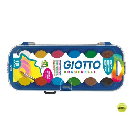 ACUARELA GIOTTO 12 COLORES ESTUCHE DE PLASTICO