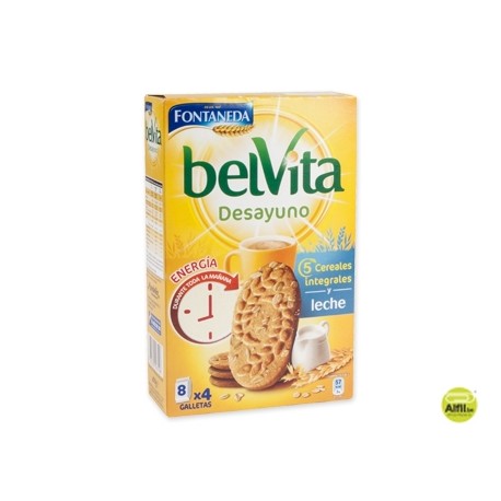 GALLETA FONTANEDA BELVITA CINCO CEREALES CON LECHE PAQUETE DE 400 G