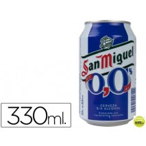 CERVEZA SAN MIGUEL 00 SIN ALCOHOL LATA 330 ML