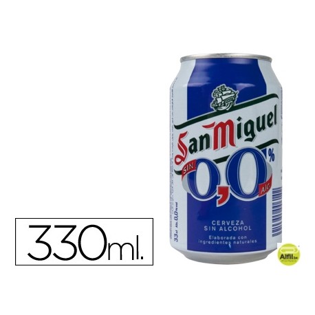CERVEZA SAN MIGUEL 00 SIN ALCOHOL LATA 330 ML