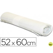 BOLSA BASURA DOMESTICA BLANCA 52X60CM GALGA 70 ROLLO DE 20 UNIDADES