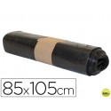 BOLSA BASURA INDUSTRIAL BIZNAGA NEGRA 85X105CM GALGA 120 ROLLO DE 10 UNIDADES