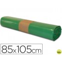 BOLSA BASURA INDUSTRIAL VERDE 85X105CM GALGA 110 ROLLO DE 10 UNIDADES