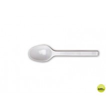 CUCHARILLA DE POSTRE DE PLASTICO BLANCA PAQUETE DE 50