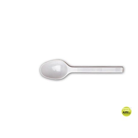 CUCHARILLA DE POSTRE DE PLASTICO BLANCA PAQUETE DE 50