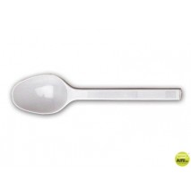 CUCHARA DE PLASTICO BLANCA PAQUETE DE 100
