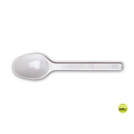CUCHARA DE PLASTICO BLANCA PAQUETE DE 100