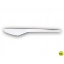 CUCHILLO DE PLASTICO BLANCO PAQUETE DE 100