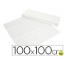 MANTEL DE PAPEL BLANCO EN HOJAS 100X100 CM CAJA DE 400