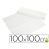 MANTEL DE PAPEL BLANCO EN HOJAS 100X100 CM CAJA DE 400