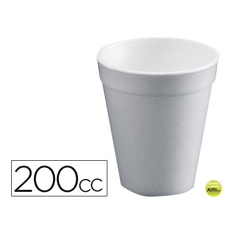 VASO TERMICO DE POLIEXPAN 200CC PAQUETE DE 25
