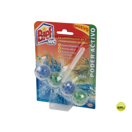 DESINFECTANTE Y AMBIENTADOR DEINODORO BREF WC PODER ACTIVO NATURAL 51 G