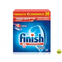 LAVAVAJILLAS CALGONIT FINISH POWERBALL BRILLO DIAMANTE EN PASTILLAS