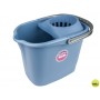 CUBO DE FREGONA CON ESCURRIDOR 15 L COLOR AZUL