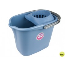 CUBO DE FREGONA CON ESCURRIDOR 15 L COLOR AZUL
