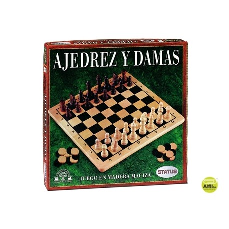 JUEGO DE MESA FALOMIR AJEDREZ-DAMAS MADERA