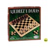 JUEGO DE MESA FALOMIR AJEDREZ-DAMAS MADERA