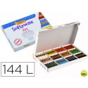 LAPICES CERA JOVI SOFTYWAX CAJA DE 144 UNIDADES 12 COLORES SURTIDOS