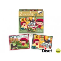 PUZZLE DISET CUENTO LA CAPERUCITA ROJA 2X20 PIEZAS