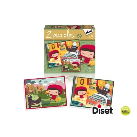 PUZZLE DISET CUENTO LA CAPERUCITA ROJA 2X20 PIEZAS