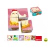 PUZZLE DISET 4 CUBOS GRANJA