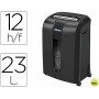 DESTRUCTORA DE DOCUMENTOS FELLOWES 73 CI CAPACIDAD DE CORTE 12 H DESTRUYE GRAPAS Y TARJETAS