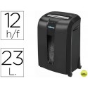 DESTRUCTORA DE DOCUMENTOS FELLOWES 73 CI CAPACIDAD DE CORTE 12 H DESTRUYE GRAPAS Y TARJETAS