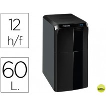DESTRUCTORA DE DOCUMENTOS FELLOWES AF-300 C AUTOMATICA CAPACIDAD DE CORTE 12 H DESTRUYE GRAPAS Y TAR