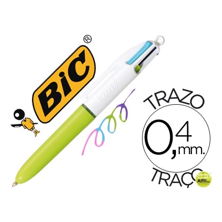 BOLIGRAFO BIC CUATRO COLORES FASHION MINI