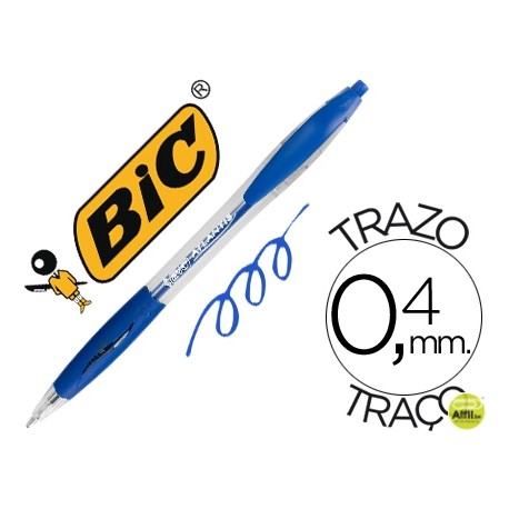 BOLIGRAFO BIC ATLANTIS AZUL RETRACTIL TINTA ACEITE PUNTA DE 1 MM
