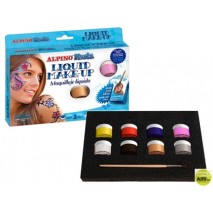 MAQUILLAJE LIQUIDO SET DE 8 COLORES SURTIDOS MAS PINCEL