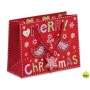 BOLSA DE REGALO CON MOTIVOS NAVIDEÑO 17X22,5 CM