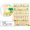 REGLA DE MADERA CON DECORACION DE ANIMALES