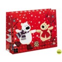BOLSA DE REGALO CON MOTIVOS NAVIDEÑOS 61X46X18CM