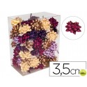 LAZOS FANTASIA ADHESIVOS 3,5CM DIAMETRO COLORES PASTELES CAJA DE 75 UNIDADES