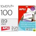 TARJETA DE VISITA APLI 200GR ACABADO MATE 89X51 MM IMPRESORA INK-JET Y LASER CAJA CON 100