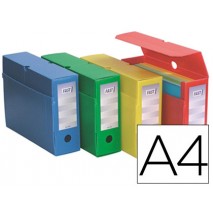 CAJA DE ARCHIVO DEFINITIVO POLIPROPILENO FAST-PAPERFLOW TAMAÑO 250X330X90 MM COLORES SURTIDOS