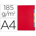 SUBCARPETA CLASIFICADORA CARTULINA FAST-PAPERFLOW CON 7 DEPARTAMENTO TAMAÑO 235X310 MM