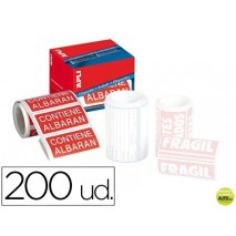 ETIQUETAS APLI CONTIENE ALBARAN 50X100 MM ROLLO CON 200 UNIDADES