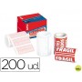 ETIQUETAS APLI FRAGIL 50X100 MM ROLLO CON 200 UNIDADES