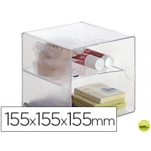 ARCHICUBO ARCHIVO 2000 CON 2 SEPARADORES ORGANIZADOR MODULAR PLASTICO 155X155X155 MM