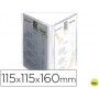 EXPOSITOR SOBREMESA ARCHIVO 2000 CON FORMA PIRAMIDAL EN PLASTICO TRANSPARENTE 115X115X160 MM