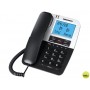 TELEFONO DAEWOO DTC-410 MANOS LIBRES 4 TECLAS DE MEMORIA DIRECTA FUNCION RELLAMADA COLOR NEGRO